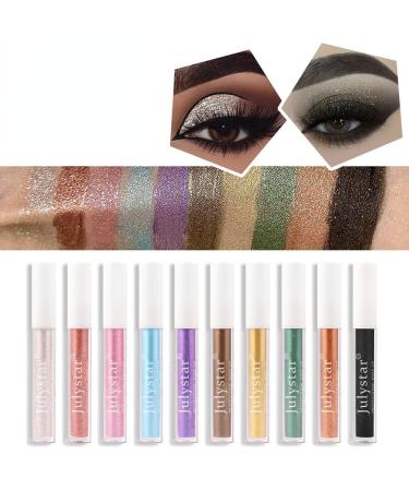 Julystar Polarized liquid eye shadow cosmetics shimmering monochromatic eye shadow cosmetics (04#) - Buy Online on GoSupps.com