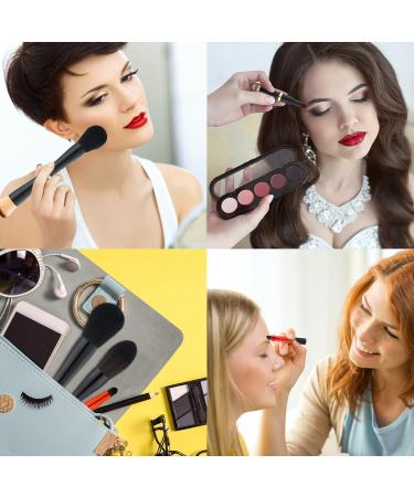 Zubebe 2 Pcs 4 in 1 Makeup Brush Set - Contouring Foundation Blush & Eyeshadow Brushes | Travel-Friendly Double-Ended Design for Liquid & Cream Makeup - Buy Online on GoSupps.com