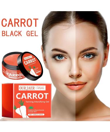 Carrot Tanning Cream - Sunbed Tanning Accelerator Deep Moisturizing Natural Tanned Glow Outdoor Sunbathing Beach Essentials Holiday Essentials for Women - Buy Online on GoSupps.com