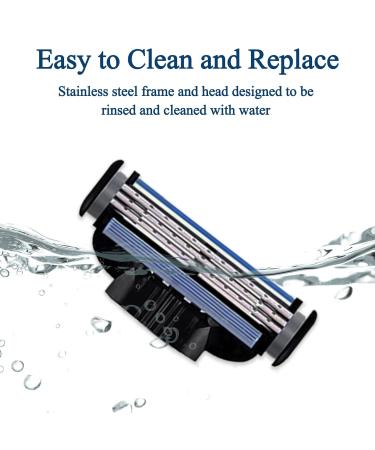 XSYKJGS MACH-3 Replacement Blades - 24 Professional Razor Blades for Men | Wet Razors Clean Beard & Leg Hair - Buy Online on GoSupps.com