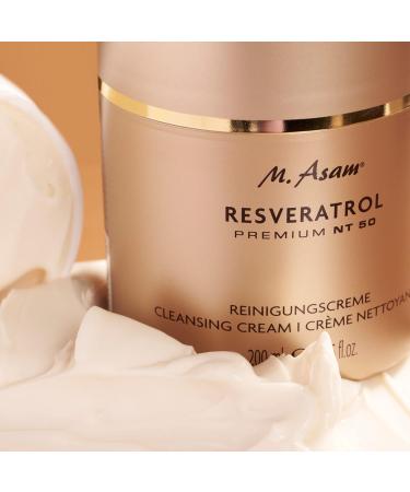 M. Asam Resveratrol Premium NT50 Cleaning Cream (200 ml) - Vegan Gently Removes Dirt & Makeup for Clear Awake Complexion - International Shipping Available - Buy Online on GoSupps.com