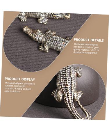COHEALI Alligator DIY Pendant 6 Pcs Crocodile Ornament Miniatures Figurines Car Bling Accessories for Women Brass Craft Pendant Bronzex2pcs 6X2.4X1CMx2pcs - Buy Online on GoSupps.com