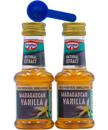 UpLabel Creations bundle of Dr Oetker Madagascan Vanilla Extract Baking 35ml (2-Pack) + UpLabel Creations 1ml Measuring Spoon - Buy Online on GoSupps.com