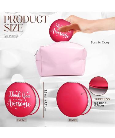 Pinkunn 9 Pcs Inspirational Compact Mirrors - Double-Sided 1X/2X Magnification - Thank You Gifts for Women, Girls, Coworkers - Multicolor - Buy Online on GoSupps.com