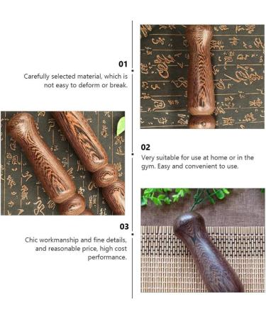 Obuyke Tai Ruler 2pcs - Wood Kungfu Tai Training Sticks for Elderly Morning Exercise - Buy Online on GoSupps.com
