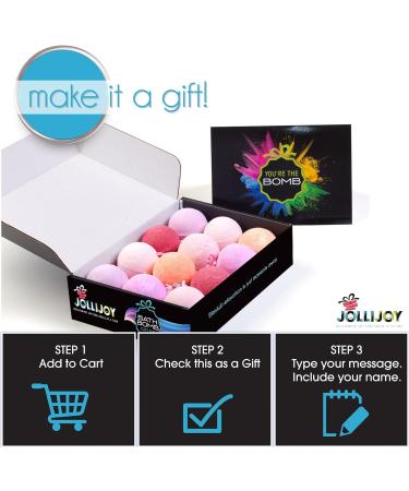 Home Spa Bath Bombs Gift Set with You're The Bomb Greeting Card - Self Care Package for Her - Perfect All Occasion Gift Basket - Buy Online on GoSupps.com