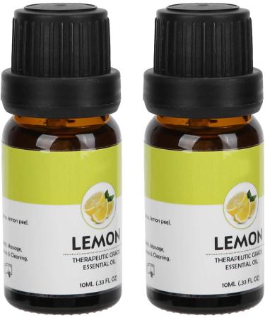 Natural Aromatherapy Massage Oil - Relaxation & Soothing Body Wellness - 10ml x 2 Bottles (Lemon) - Buy Online on GoSupps.com