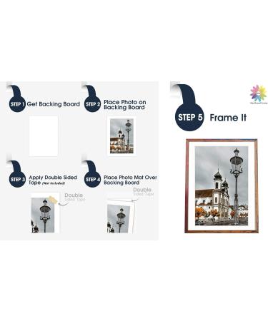 Pack of 10 5x7 Ivory Turret Color Mats - Acid-Free 4-Ply for Pictures - Mat Board Center - Buy Online on GoSupps.com