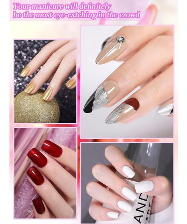 Kalolary 6 Colors Nail Polish Pen - 3 in 1 Gel Pen Brush for DIY Nail Art at Home Salon - Buy Online on GoSupps.com