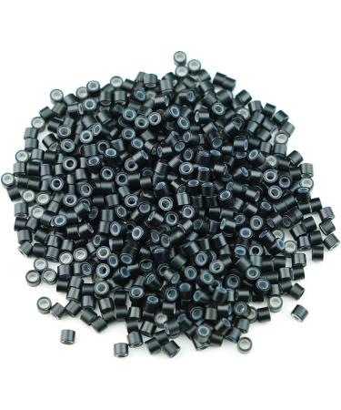 Kullke 500 Pcs 4.5mm Silicone Lined Micro Rings for I Tip Hair Extensions - #1 Black 4.5mm 500pcs - Buy Online on GoSupps.com
