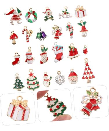 COHEALI 69 Pcs Christmas Ornaments Accessories Bangle Keychain Present Ornaments Xmas Pendant Charm 3.3X1.7CMx3pcs Assorted Colorx3pcs - Buy Online on GoSupps.com