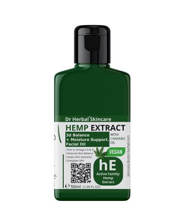 Hemp Extract Facial Oil 50ML Moisturise | Anti-Aging | Soothe Inflammation by Dr Herbal Skincare