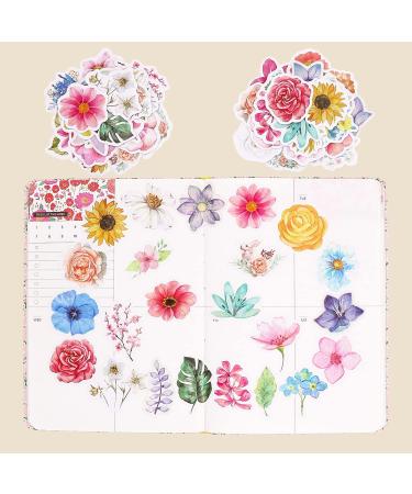Knaid Flower Stickers Set (360 Pieces) Decorative Assorted Floral Sticker for Scrapbooking Planner Bullet Journals Supplies - Buy Online on GoSupps.com