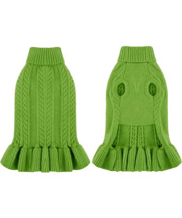 Luxury Doll Collar Dog Dresses & Sweaters | Winter Coats for Cats & Dogs - XXL Green - Buy Online on GoSupps.com