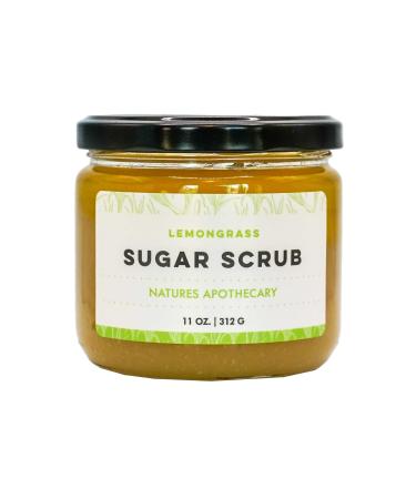 Lemongrass Organic Sugar Scrub for Glowing Smooth and Healthy Skin Hypoallergenic All-Natural Plant-Derived Made in USA by DAYSPA Body Basics