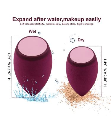 P Sentials Makeup Sponge Set - Multi-Colored Beauty Blender & Holder for Foundation - Silicone Infused 2 in 1 Sponge - Pink | International Shipping Available - Buy Online on GoSupps.com