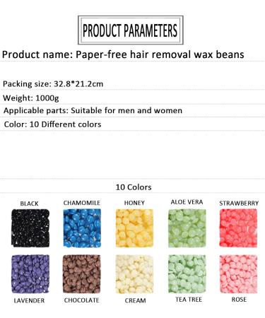 1000g Natural Hard Wax Pearls for Hair Removal | Professional Stepless Wax Beans for Face Body Legs Armpits & Bikini | Vegan Cream Wax - Buy Online on GoSupps.com