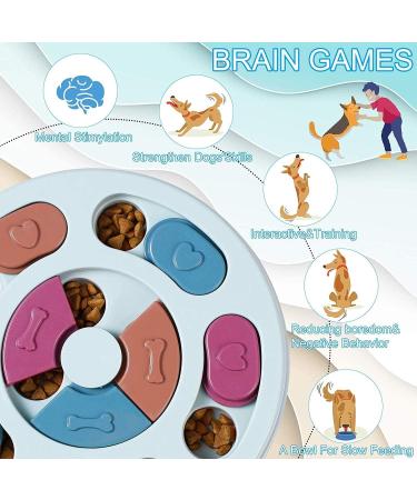 TSKDKIT Dog Treat Puzzle Toy Pet Interactive Feeder Toy Dog Puzzle Feeder Training Game Pet Food Dispenser Slow Feeder Bowl with non-slip Pet Interactive Toy for Improve Dog's IQ - Buy Online on GoSupps.com