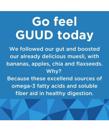 GUUD Gut Fuel Organic Muesli Cereal 12oz - Pack of 6 | Oats, Dates, Seeds, Fruits | Vegan, Non-GMO, Kosher - Buy Online on GoSupps.com
