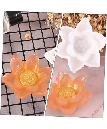 NUOBESTY 9 Pcs Silicone Mold Flower Resin Moulds Flower Shape Fondant Mold Silicone Soap for Soap Candle DIY Making Candle Holder Sillicone Mould 3D Cake Silica Gel White Manual Whitex3pcs 4X7CMx3pcs - Buy Online on GoSupps.com