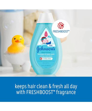 Johnson's Baby Shampoo & Body Wash - Clean & Fresh 13.6 fl oz (400 ml) | Gentle for Kids - Buy Online on GoSupps.com
