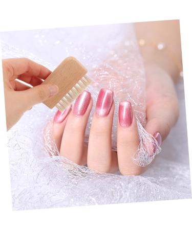 DRESSOOS Nail Cleaning Brush Duster Nail Dust Brush Wooden Handle Nail Brush Fingernails Cleaning Brush Nail Supplies Nail Scrubber Nail Scrub Brush Fingernail Brush Manicure Log Cleaner - Buy Online on GoSupps.com