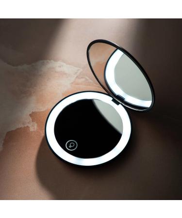 Lune+Aster Rechargeable LED Compact Mirror - Portable Beauty Essential for Jetsetters and On-the-Go Gals - Buy Online on GoSupps.com