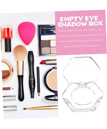 Angoily 4pcs Hexagonal Transparent Eye Shadow Box Highlight Travel Storage Tray - Buy Online on GoSupps.com