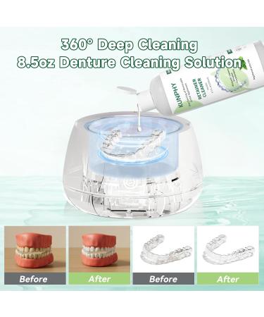 KUNPHY Ultrasonic Retainer Cleaner Solution Concentrate-Professional Cleaning of Retainers Denture Invisible Aligners Mouth Guards Night Guards Remove Odors Discoloration & Stains 8 oz(Mint) 8 Ounce - Buy Online on GoSupps.com