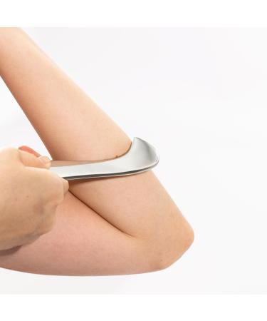NCCYOOT gua sha tool gua sha stainless steel iastm tool Gussha massage tool muscle scraping tool for Soft Tissue Therapy and Reduce Arms Back Legs Neck Shoulder Muscle Pain(ms) S shape - Buy Online on GoSupps.com