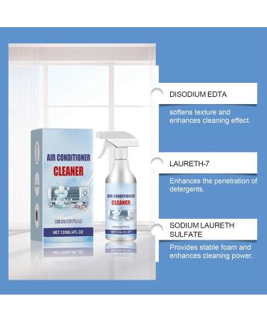 Air Conditioner Cleaner Spray | 120ml Air Conditioner Coil Cleaner Spray | Safe All-Purpose Household Bubble Cleaner Effective Multi-purpose Foam Cleaner for Dirt Grease - Buy Online on GoSupps.com