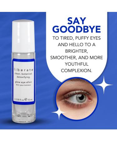 Glow Eye Elixir - Eye Serum for Dark Circles & Puffiness - Hydrating Under Eye Cream with Roller Ball Applicator - Smooth Fine Lines & Wrinkles - 0.338 Oz - Buy Online on GoSupps.com