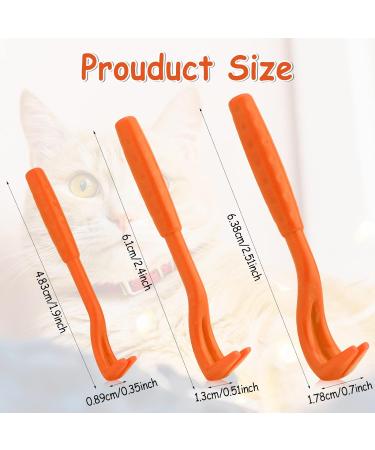 Greoer 3 Pieces of Tick Remover Tools for Dogs Painlessly Tick Removal Tool Multifunctional Tick Remover Kit for Dog Cats Rabbits Ideal Tick Hooks for Pet Shop Home Use Orange - Buy Online on GoSupps.com