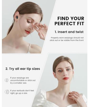 Super Soft Silicone Ear Plugs - 30dB Noise Cancelling 6 Tips & Case for Sleep Study Concerts | International Shipping - Buy Online on GoSupps.com