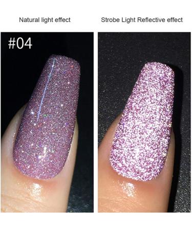 goforwealth Reflective Glitter Polish Soak Diamond UV Gel Nail LongLasting Gel Nail Polish Lacquer Shiny Brightly 06 - Buy Online on GoSupps.com