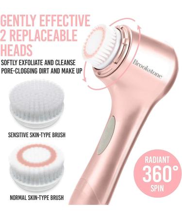 Brookstone 3-in-1 Rose Gold Facial Skin Care Set | Cleansing Brush, T-Bar Massager, & Epilator | Ultimate Gift for Skin Care Enthusiasts - Buy Online on GoSupps.com