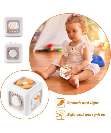 Busy Activity Cube for Toddlers | 6-in-1 Montessori Motor Skills Toy | Educational Fun for Ages 1-4 - Buy Online on GoSupps.com
