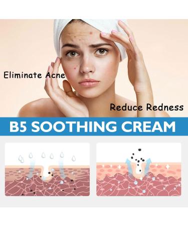 Repair Face Cream Smoothing Day Cream Anti Redness Moisturiser Cream Firming Face Cream For Sensitive Skin Face Moisturizer For Women & Men Vitamin B5 Cream For Acne Brightening & Repair Damage Skin - Buy Online on GoSupps.com