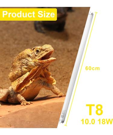 Dernord T8 10.0 18W UVB Fluorescent Tube Light for Reptile Vivarium - Tortoise Turtle Heat Lamp - Buy Online on GoSupps.com