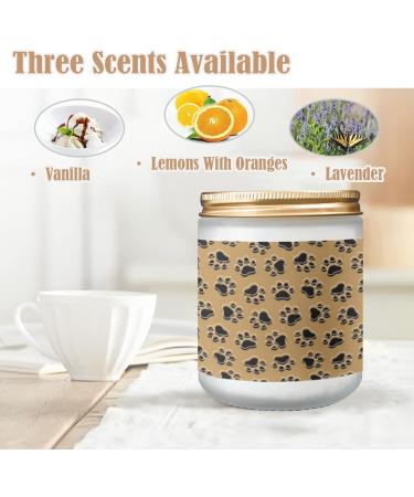 Lavender Candles for Home | Aromatherapy Jar Candles 7 oz | Long Lasting Scented Candles Gift Set for Women | Perfect Birthday Gifts with Gold Pet Paw Prints - Buy Online on GoSupps.com