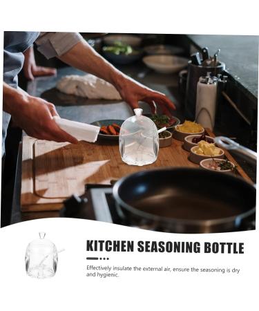 Zerodeko Clear Container Coffee Container 4pcs Spice Jar Salt Shaker Acrylic Household Ornament Container Condiment Bottle - Buy Online on GoSupps.com