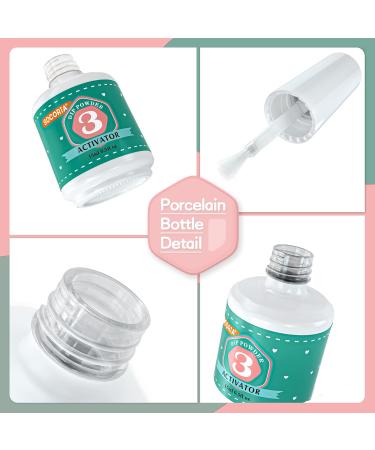 Buy Dip Powder Liquid Set - 2 in 1 Base & Top Coat + Activator for DIY Nail Art & French Manicure - International Shipping Available - Buy Online on GoSupps.com