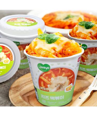 JOAYO Cheese Tteokbokki Rice Cakes 2-Pack - Spicy & Rich Flavorful Sauce - Korean Street Food Snack - Buy Online on GoSupps.com