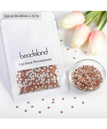 Beadsland 1440 PCS Flat Back Rhinestones - Champagne SS16 Nail Crystals (3.8-4.0mm) for Stunning Nail Art - Buy Online on GoSupps.com