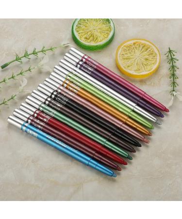 ANKROYU 12Pcs Colors Eyeliner Eye Liner Pencil Set Eye Makeup Pencils Waterproof Lasting Eye Shadow Eyeliner Lipliner Pencil Cosmetic Pen Makeup Set - Buy Online on GoSupps.com
