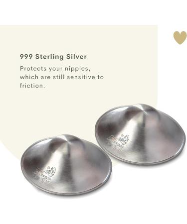 Silver Nursing Cups - Nipple Shields for Newborn Nursing - Soothe and Protect Nipples - 999k Regular Size - Buy Online on GoSupps.com