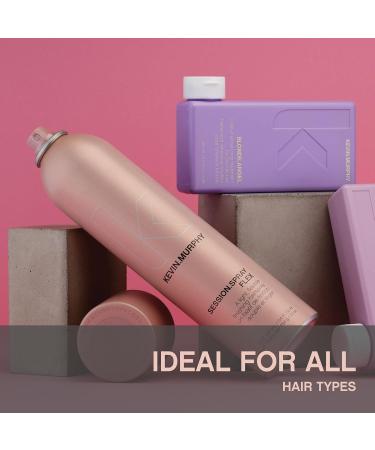 KEVIN.MURPHY SESSION.SPRAY FLEX - Flexible Finishing Hair Spray - For All Hair Types - Lightweight Hold - Humidity Resistant Hair Care - Travel Size - 100 mL / 3.4 fl oz Unscented 3.4 Fl Oz (Pack of 1) - Buy Online on GoSupps.com