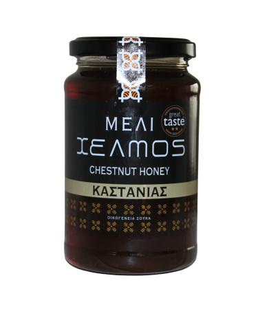Helmos Greek Chestnut Tree Honey 480 g - Buy Online on GoSupps.com