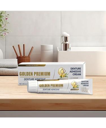 Jingmiger Denture adhesive gum lightening cream 68 g dental adhesive for women and men safety for daily use travel dental appliances - Buy Online on GoSupps.com