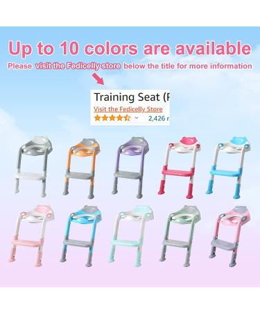Potty Training Seat for Toddlers | Kids Toilet Chair with Ladder and Step Stool (Gray/White) - Buy Online on GoSupps.com